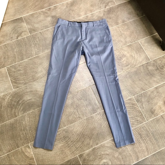 blue skinny dress pants